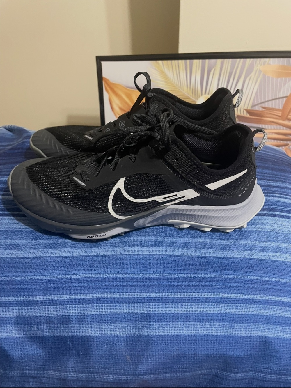 Nike Black and White Running Shoes